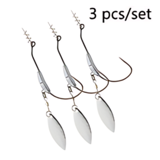 3 16 oz mister twister weighted hook (3 Pack) 3/16oz Weighted Worm Hook with Underspin