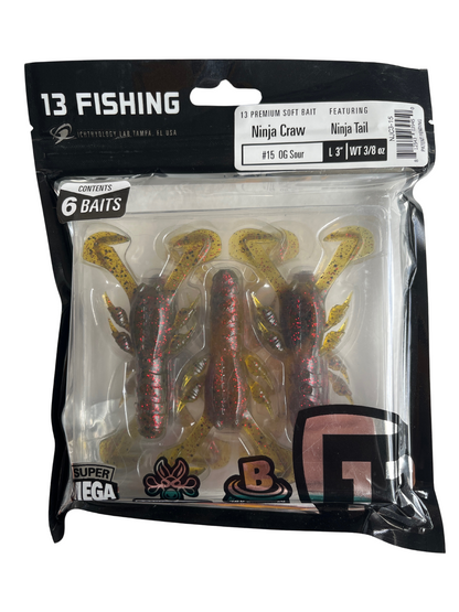 13 Fishing Ninja Craw (OG Sour) 6 Pack