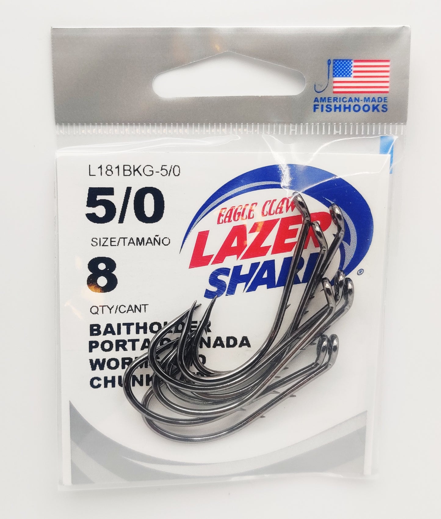 Eagle Claw Lazer Sharp Baitholder Hooks (8 Count)