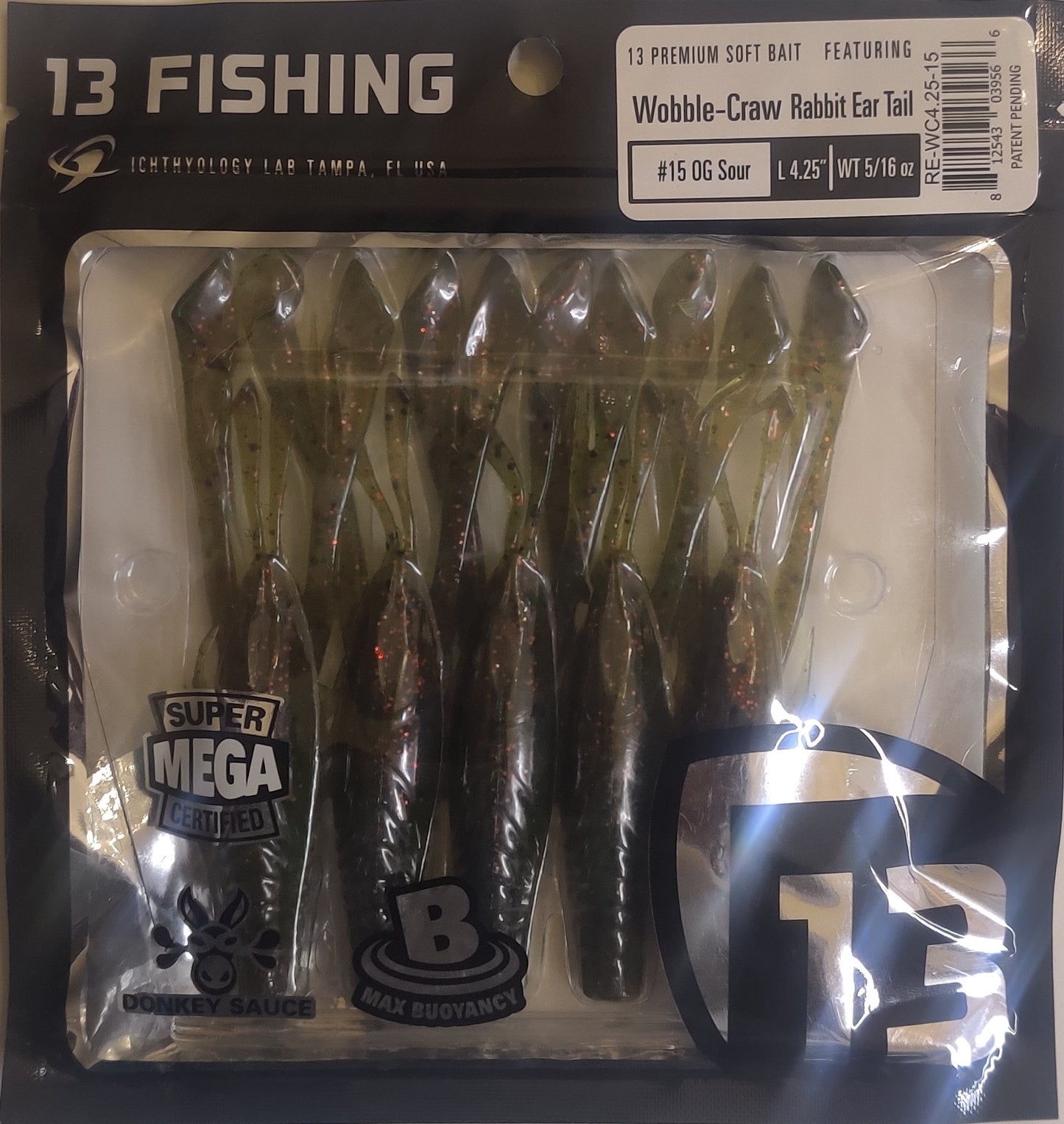 13 Fishing Wobble Craw (5 Pack)