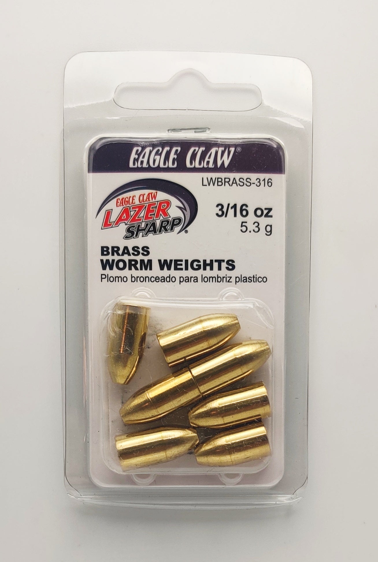 Eagle Claw Lazer Brass Worm Hooks