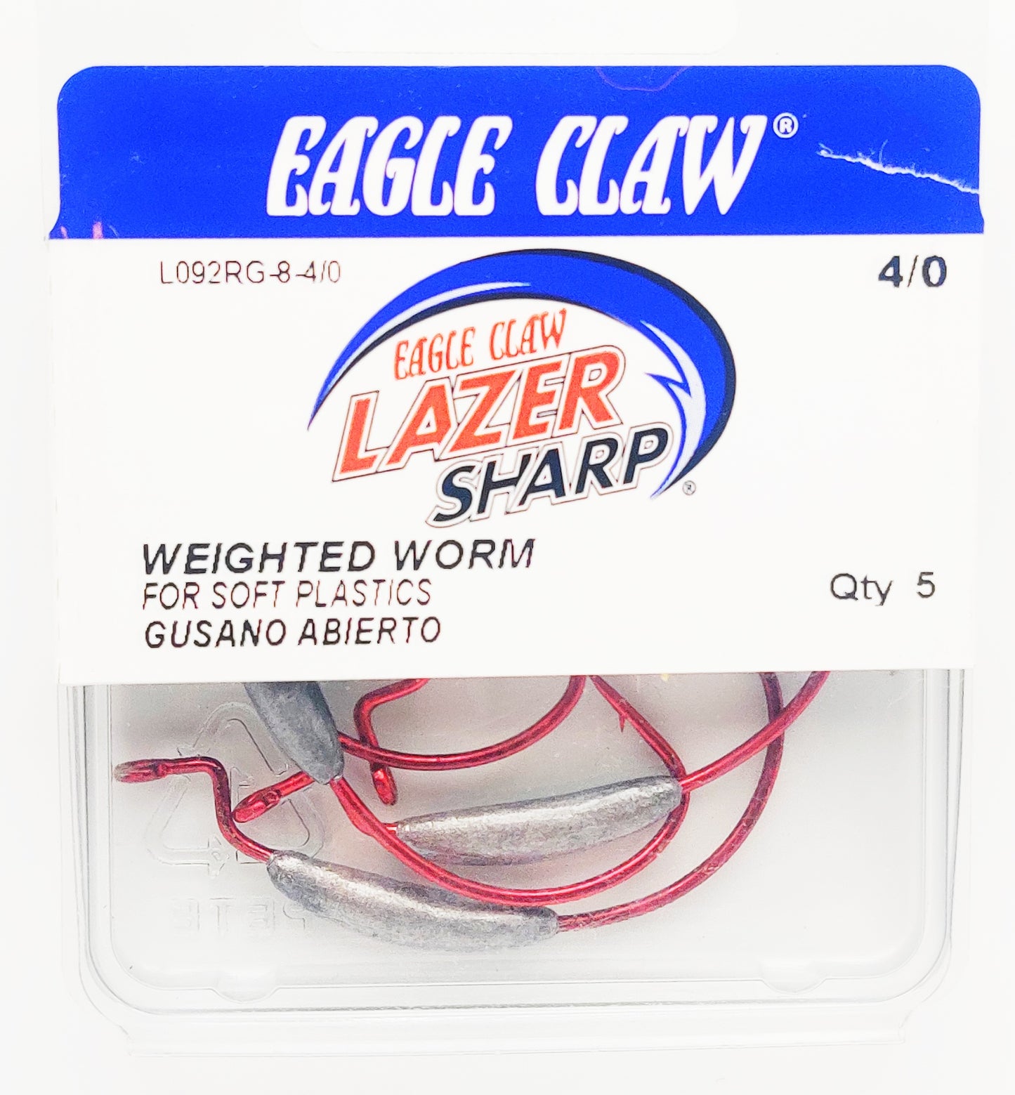 Eagle Claw Lazer Sharp Weighted Hook