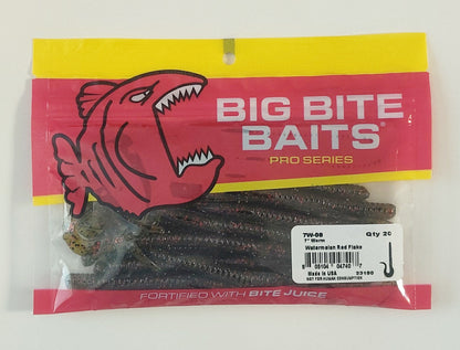 Big Bite Baits Pro Series 20pk 7" Baby Worm