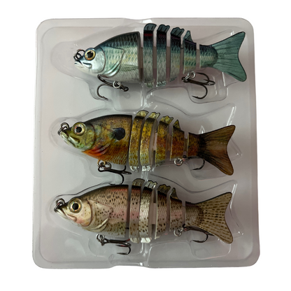 Truscend 3 Pack Jointed Swimmer